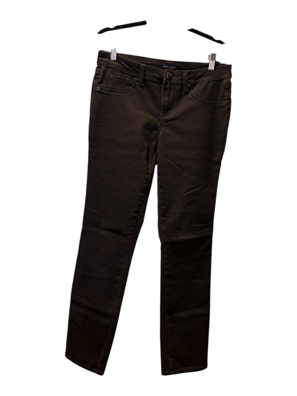 Roz & Ali Dark Brown Slim Jeans